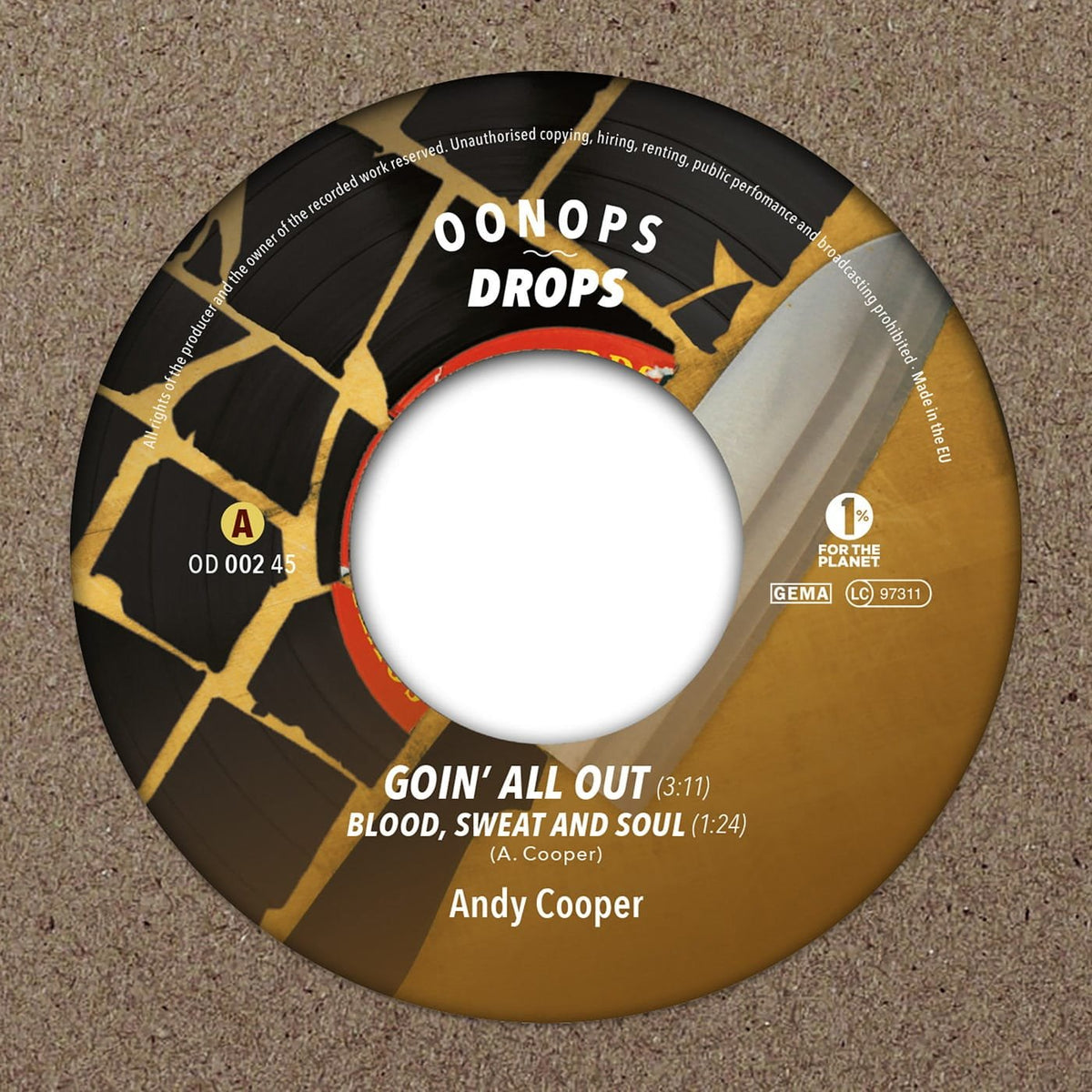 Andy Cooper (Ugly Duckling) - Hot Off The Chopping Block 45 (7-inch)